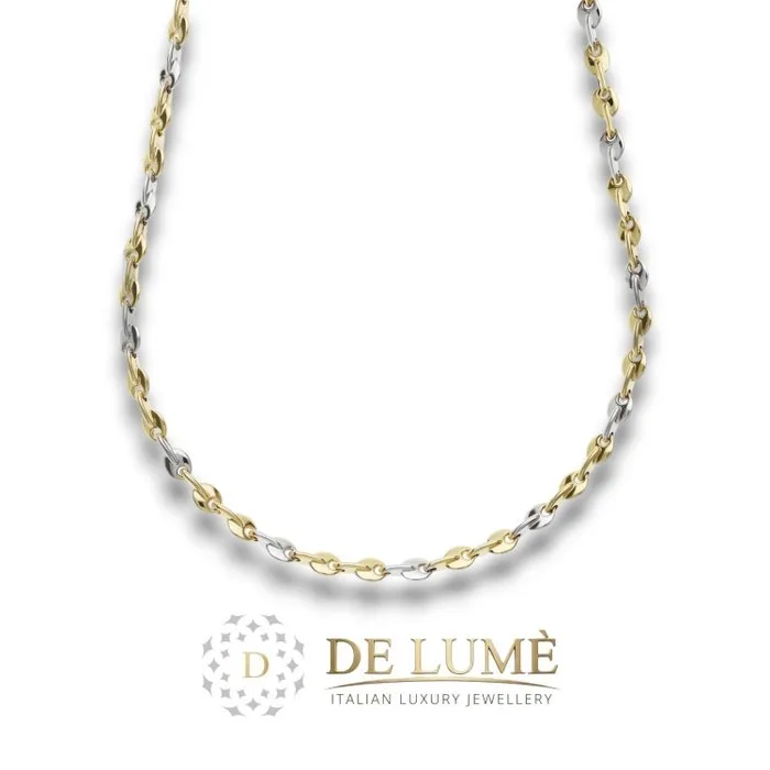 Necklace - 18 kt. Yellow gold, White gold - Tubular chain 11.7 g