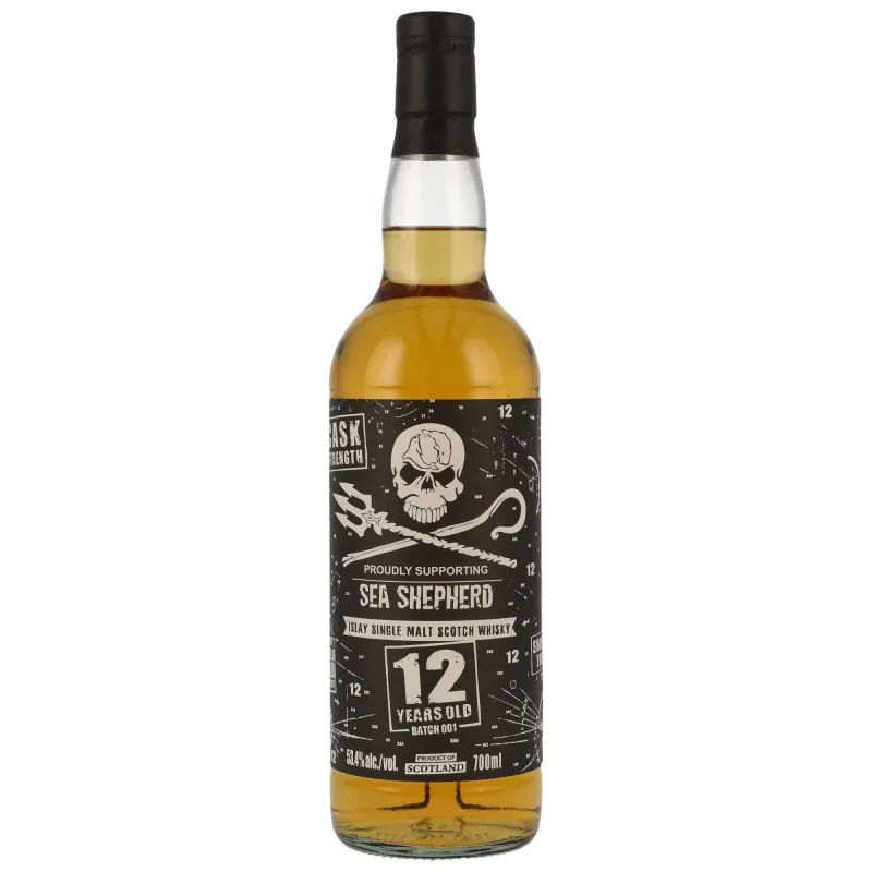Sea Shepherd 12 Year Old Islay Single Malt Scotch Whisky (70cl, 53.4%)