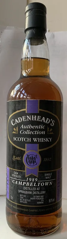 Springbank – 13 Year Old 1989 Sherry Puncheon Cask