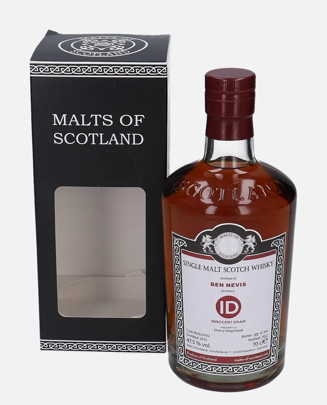 Ben Nevis – 2012 Malts of Scotland Innocent Dram (70cl, 47.5%)