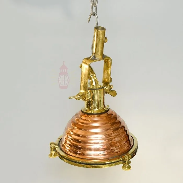 Wall lamp - Brass, Glass - Industrial Cage lamp
