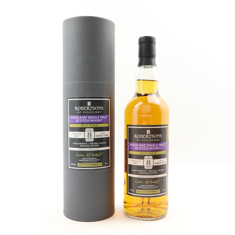 Allt Dour 2011 8 Year Old Robertsons Of Pitlochry (70cl, 59.2%)