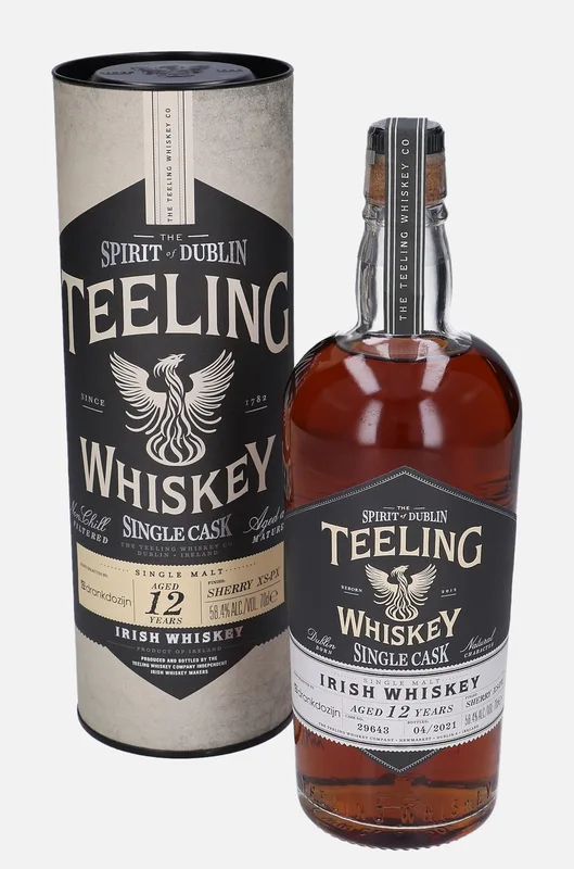 Teeling Whiskey – 12 Year Old Single Cask (70cl, 58.4%)