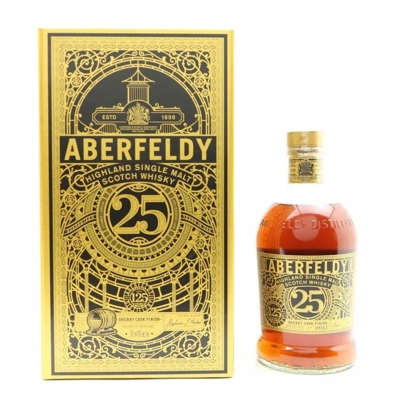 Aberfeldy – 25 Year Old 125th Anniversary Highland Single Malt Scotch Whisky (70cl, 46%)
