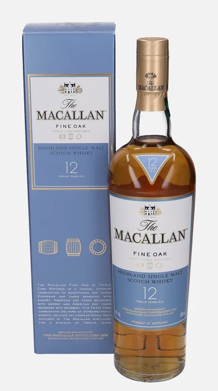Macallan – 12 Year Old Fine Oak Triple Cask Matured (70cl, 40%)