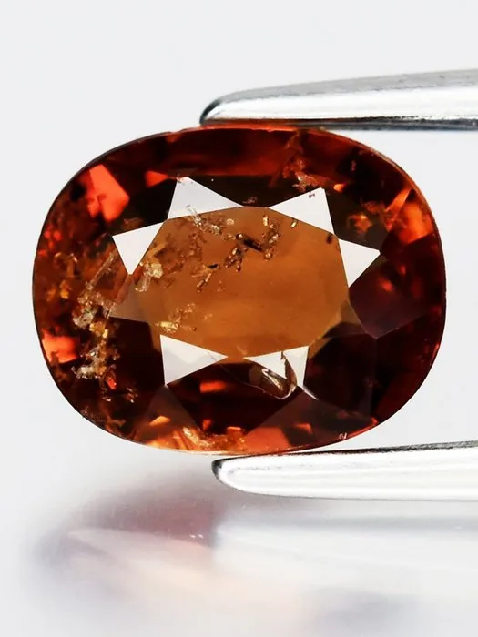 1 pcs Orange, Pink Sapphire - 1.50 ct - Antwerp Laboratory for Gemstone Testing (ALGT)