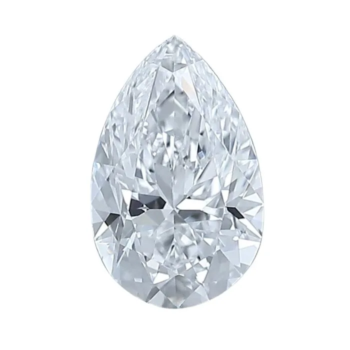 1 pcs Diamond (Natural) - 1.00 ct - Pear - D (colourless) - IF - Gemological Institute of America (GIA) - GIA Certified Diamond