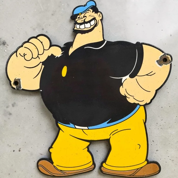 Brutus (Popeye) - Enamel plate - Enamel