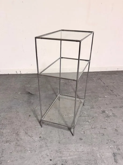 Royal System - Poul Cadovius - Cupboard - Abstracta System - Chromed metal / glass