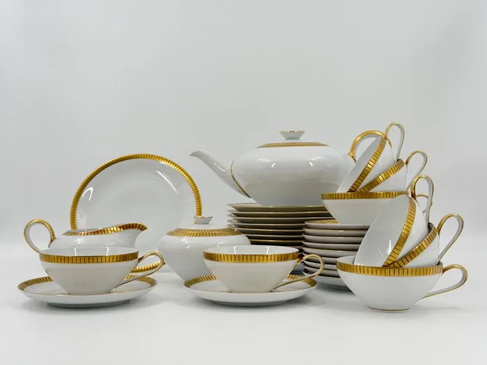 Tea service (34) - Porcelain - KPM Krister Tea Service
