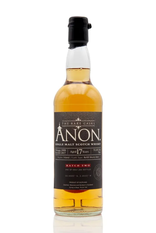 Anon. Batch 2 17 Year Old 10th Anniversary (70cl, 53.8%)
