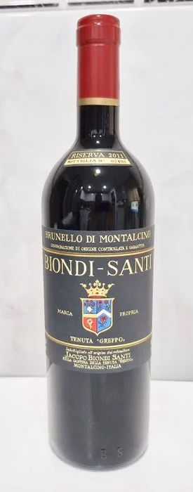 2011 Biondi Santi, Tenuta Greppo - Brunello di Montalcino Riserva - 1 Bottle (0.75L)