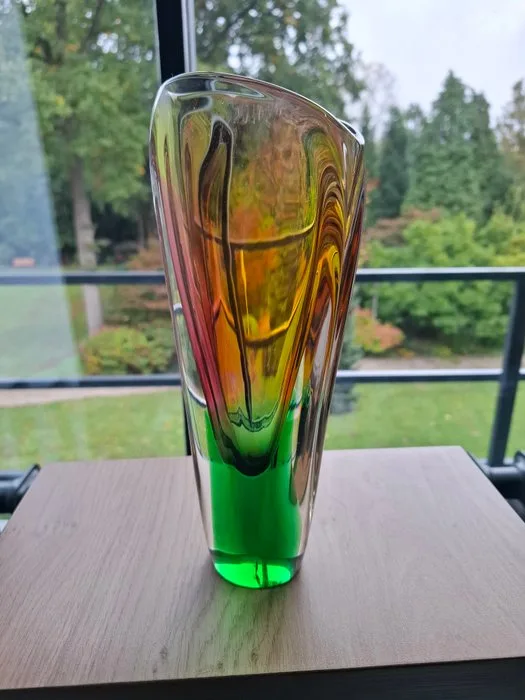 Borske Sklo - Vase - Crystal - Rainbow Vase Rozinek