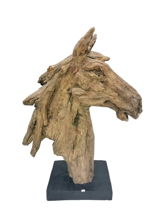 Sculpture, Horse head - 50 cm - Composite