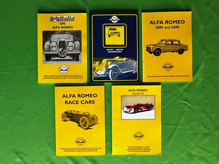 Book - Alfa Romeo - 8C 2900 - Giulia - 6C 1750 - 6C 2500 - GTV6 - Giulietta - 2000 & 2600 - TZ2 - Tipo 33 - 158 Alfetta
