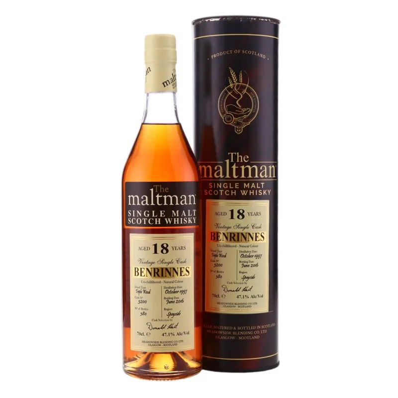Benrinnes – 1997 The Maltman 18 Year Old (70cl, 47.10%)