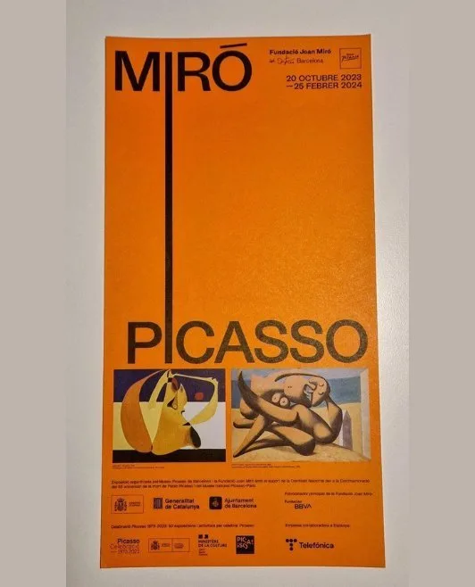 Pablo Picasso, Joan Miró - Original Miró-Picasso Exhibition poster