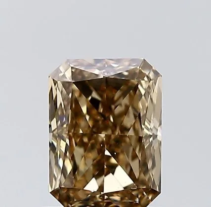 1 pcs Diamond (Natural coloured) - 1.02 ct - Cut cornered square - Fancy Yellowish Brown - VS2 - Gemological Institute of America (GIA)