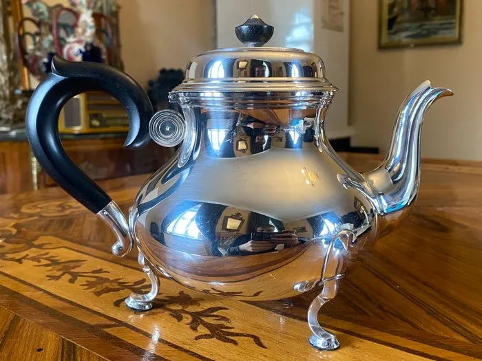 jezler - Tea kettle - 1612 -.800 silver - Silver kettle JEZLER, p
