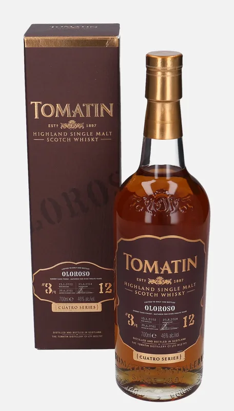 Tomatin – 2002 12 Year Old Cuatro Series (70cl, 46%)