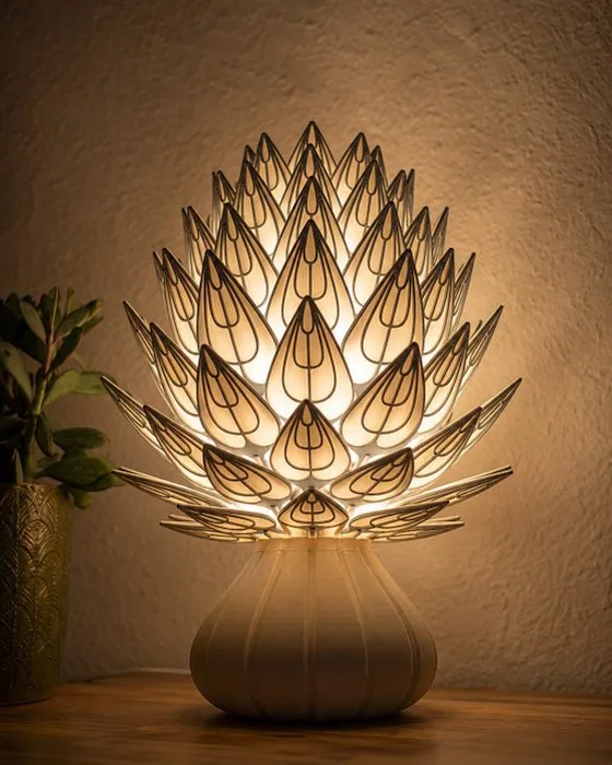 Table lamp - abs - LOTUS BLOOM