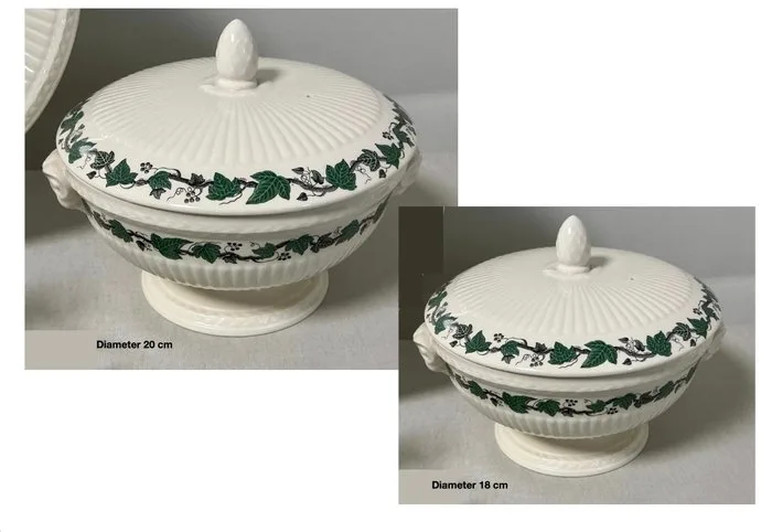 Wedgwood - John Goodwin - Table service (2) - Stratford - Earthenware - 2 lid shells on feet
