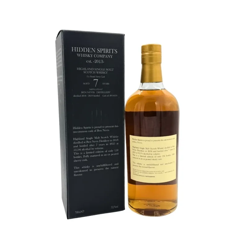 Ben Nevis – 7 Year Old 2018 Hidden Spirits (70cl, 53.1%)