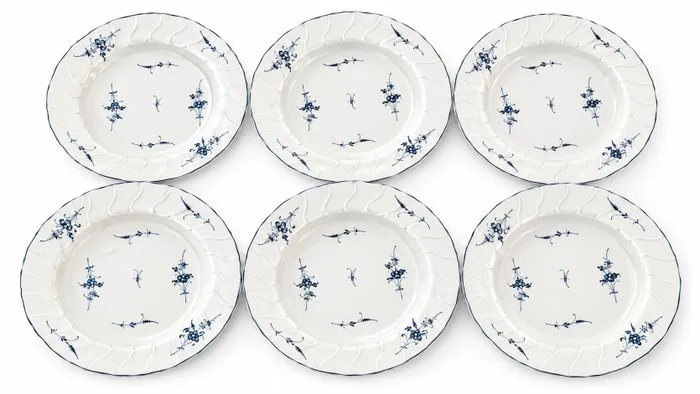 Villeroy & Boch - 6 Assiettes creuses - Table service for 6 (6) - Old Luxembourg - Porcelain - Table service