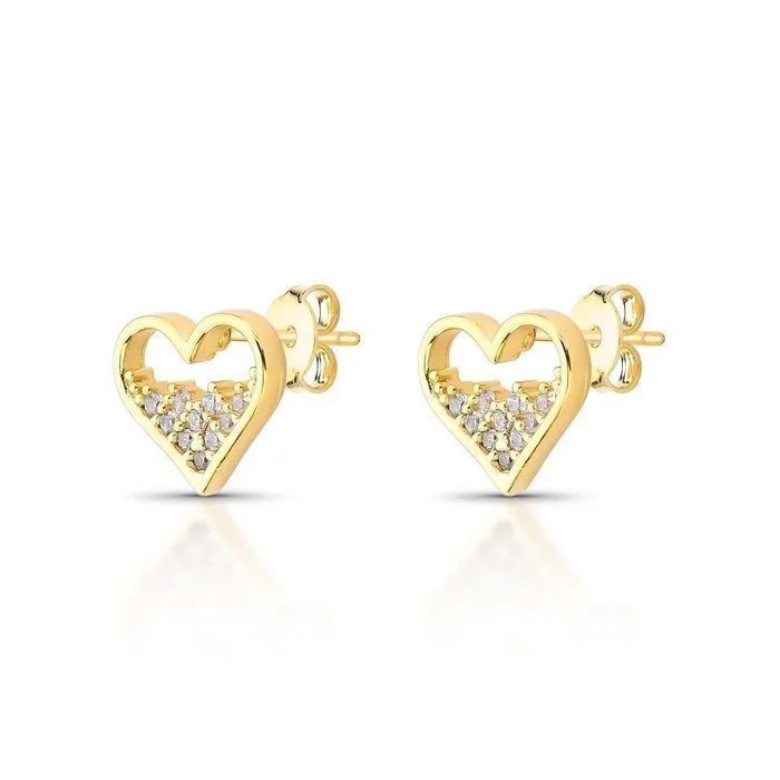 Earrings - 14 kt. Yellow gold - 0.30ct. tw. Diamond (Natural) - 2.040