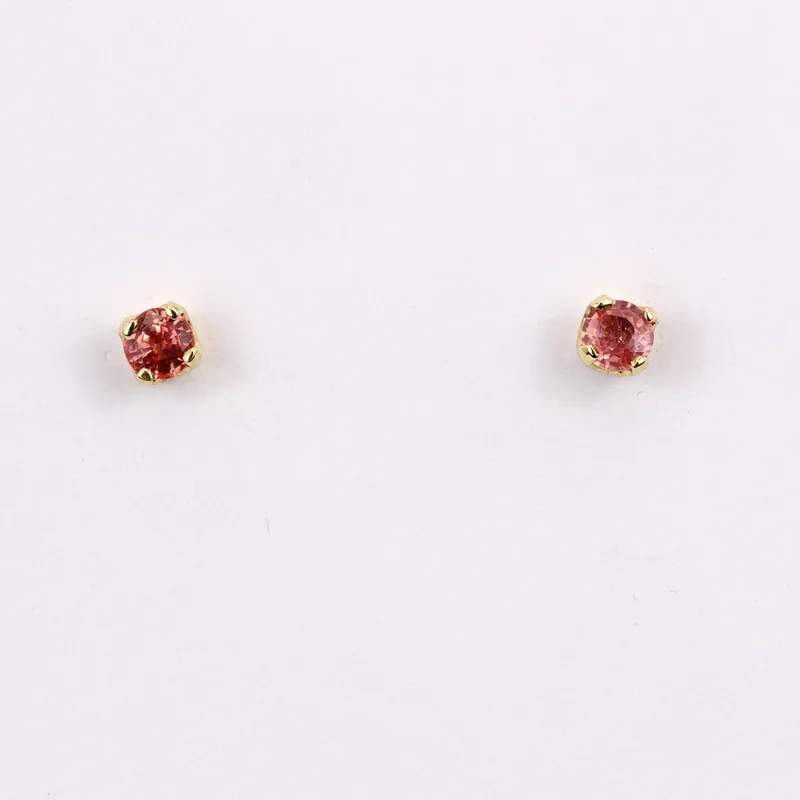 Padparadscha Sapphire 9CT Earrings