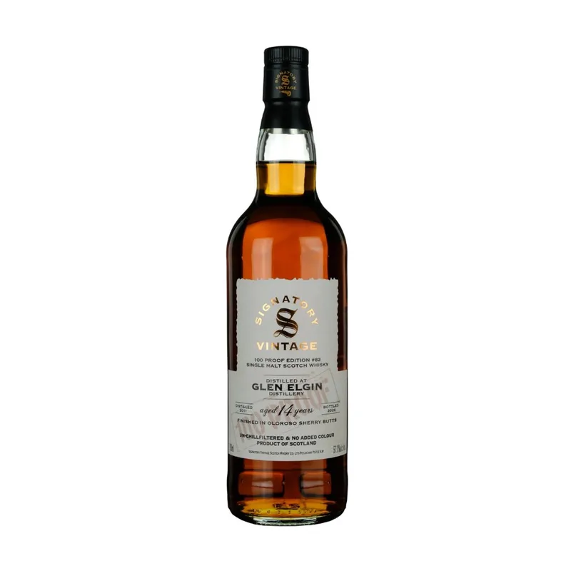 Glen Elgin – 14 Year Old 2011 Signatory Vintage 100 Proof Edition #82 Oloroso Finish (70cl, 57.1%)