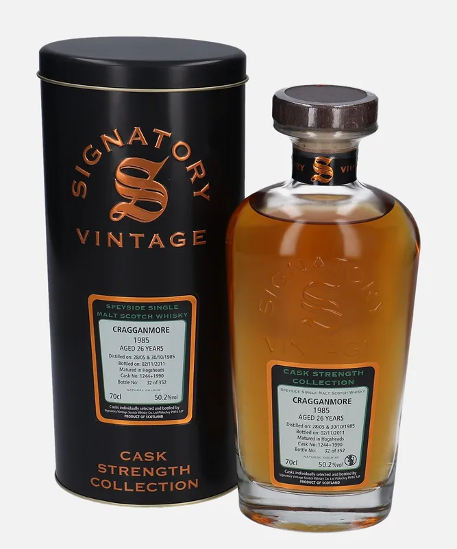 Cragganmore – 1985 26 Year Old Signatory Vintage Scotch Whisky Co. Cask Strength Collection