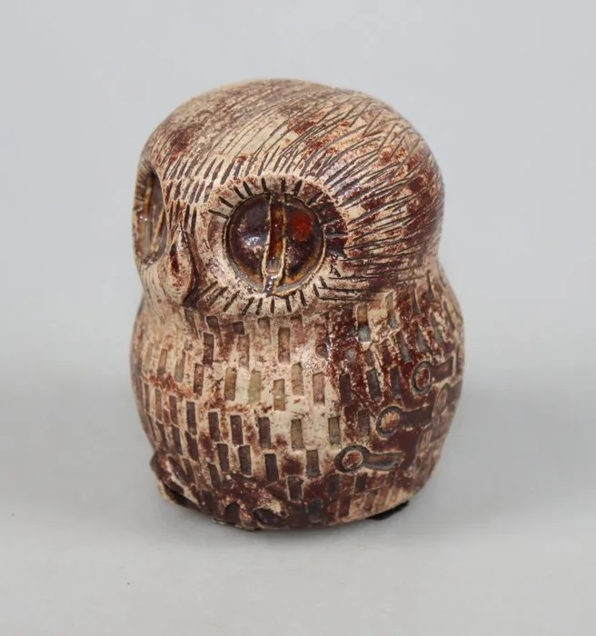 Hans de Jong (1932-2011) - Hans de Jong (1932-2011) - Sculpture, Owl - 8.5 cm - Ceramic - 1966