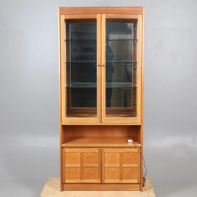 Nathan/parker Knoll Mid Century Large Display Cabinet