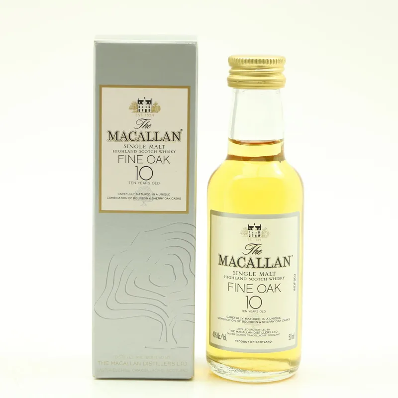 Macallan – 10 Year Old Fine Oak Mini 5cl (5cl, 40%)