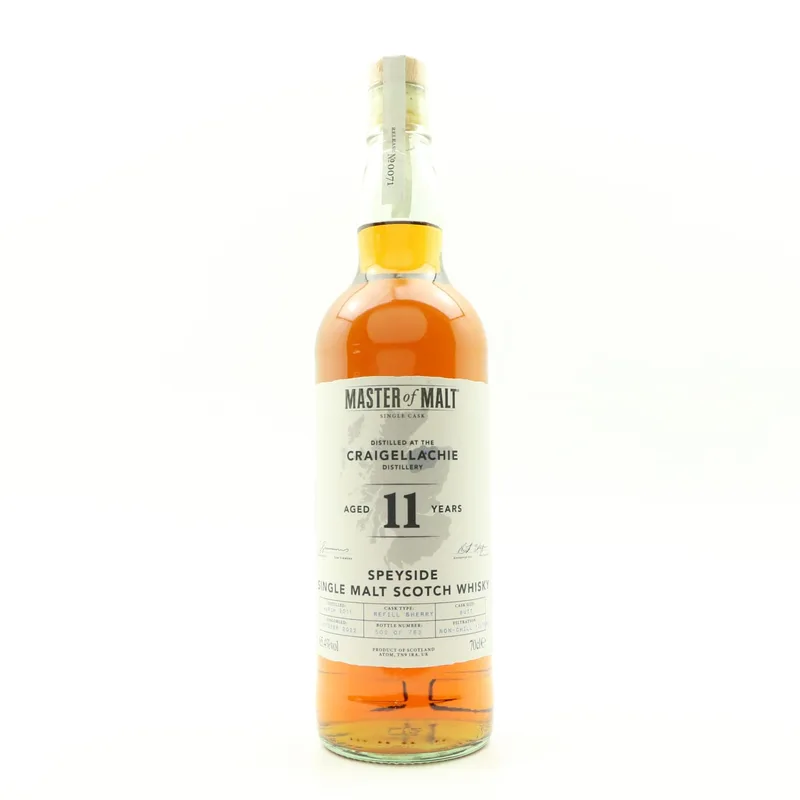 Craigellachie – 2011 11 Year Old Master Of Malt (70cl, 65.4%)