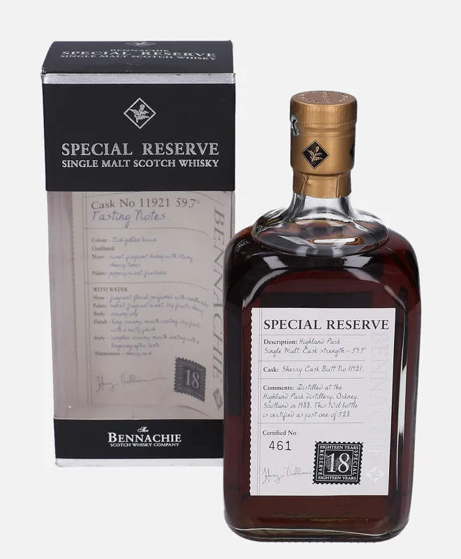 Highland Park – 1988 18 Year Old Bennachie Scotch Whisky Co.