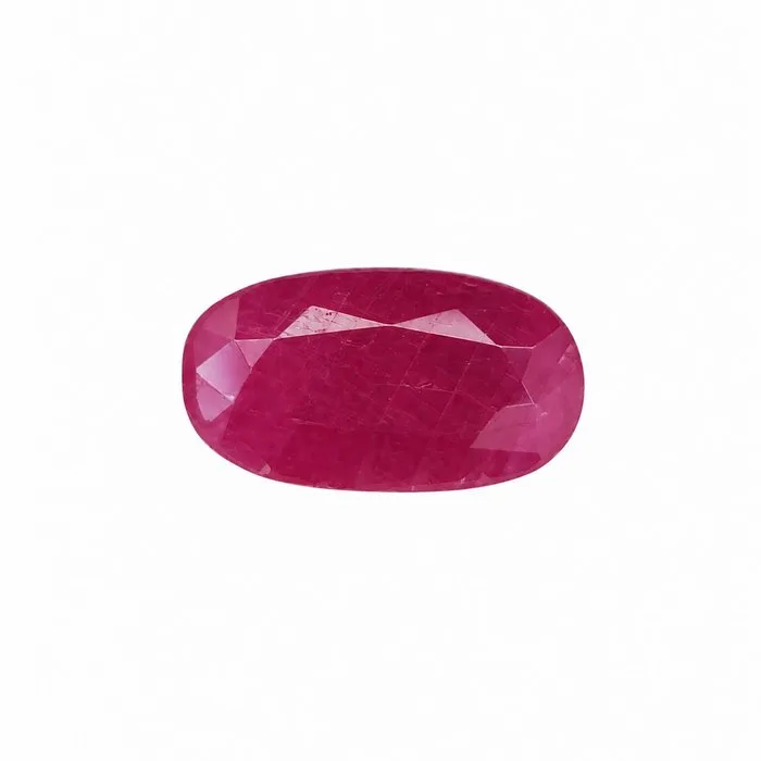 1 pcs Red, Purple Ruby - 3.49 ct - Gemological Science International (GSI) - No Heat Ruby