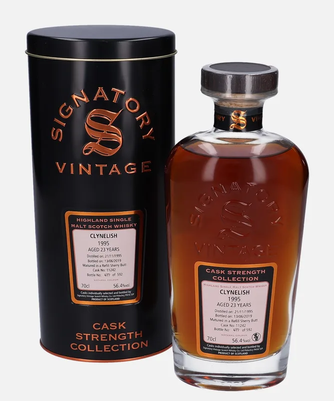 Clynelish – 1995 23 Year Old Signatory Vintage Scotch Whisky Co. Cask Strength Collection