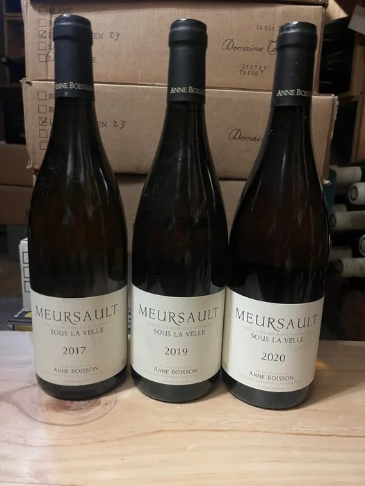 2017 2019 & 2020 Anne Boisson "Sous la Velle" - Meursault - 3 Bottles (0.75L)