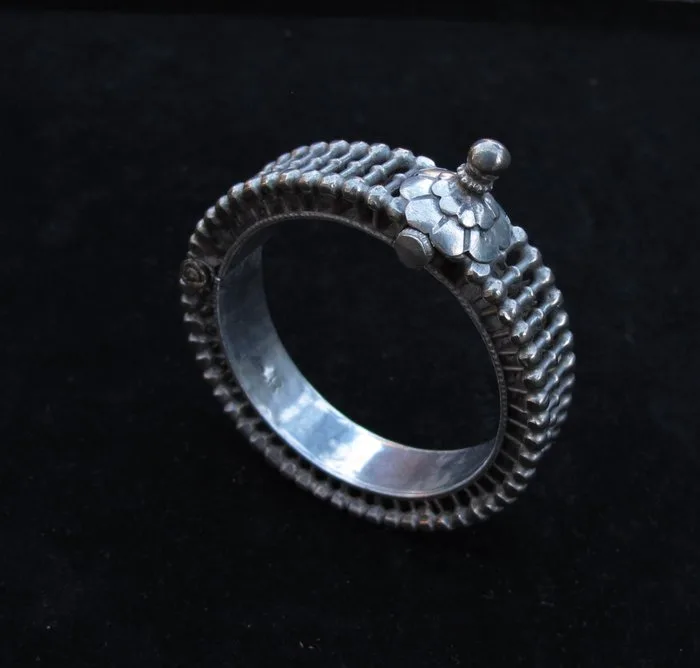 Antique silver bracelet from Rajasthan - India - Late 19th to early 20th century