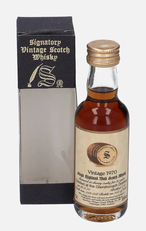 Glendronach – 1970 20 Year Old Signatory Vintage Scotch Whisky Co. Vintage Scotch Whisky