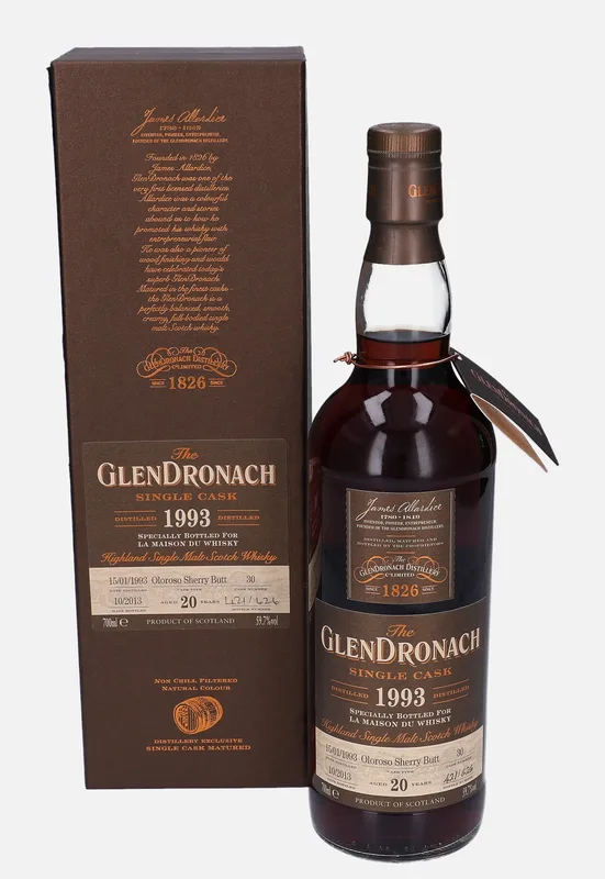 Glendronach – 1993 20 Year Old Single Cask (70cl, 59.7%)