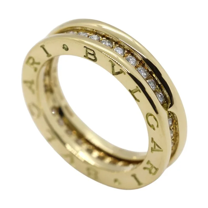 Bvlgari - Ring - B.zero 1 - 18 kt. Yellow gold - pavé diamonds
