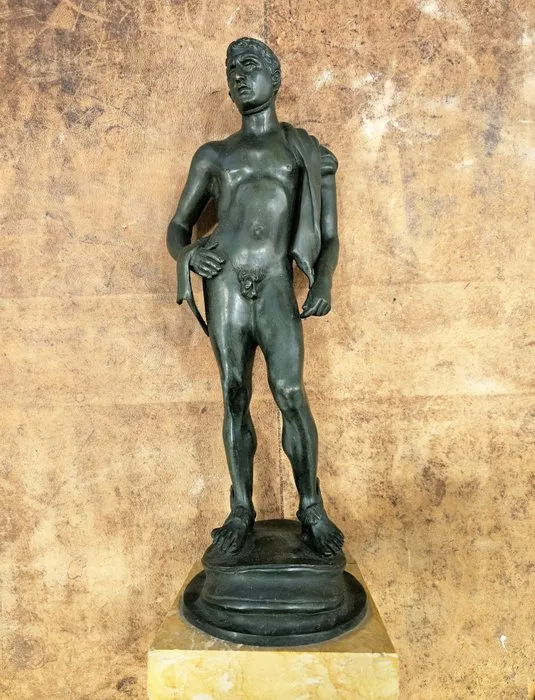 Dal modello di Ferdinando De Luca (XIX / XX) - Sculpture, Mercurio - 43 cm - Patinated bronze