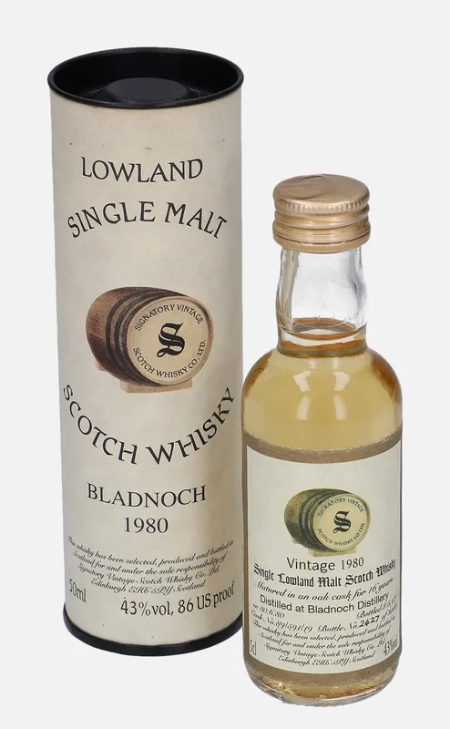 Bladnoch – 1980 16 Year Old Signatory Vintage Scotch Whisky Co. (5cl, 43%)