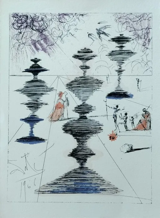 Salvador Dalí (after) - Le Philosophe Scythe. - 1960s