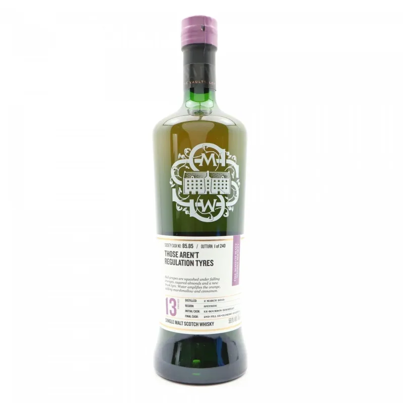 Glen Elgin – 13 Year Old 2010 SMWS 85.85 Those Aren't Regulation Tyres (70cl, 58.9%)
