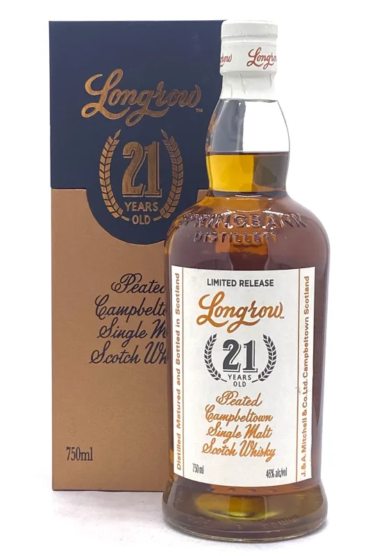 Longrow 21 Year Old 2022 Release Single Cask Peated Scotch Whisky