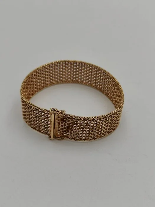 Bracelet - 14 kt. Yellow gold - Wide MESH bracelet Gold